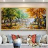 Tranh Sơn Dầu Phố Cổ 07 Treo Tường Phòng Khách