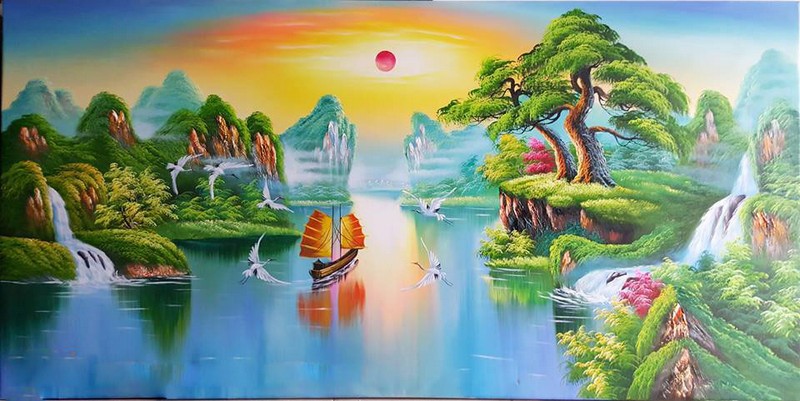 tranh phong thủy cho người tuổi tý Tranh phong thủy cho người tuổi Bính Tý