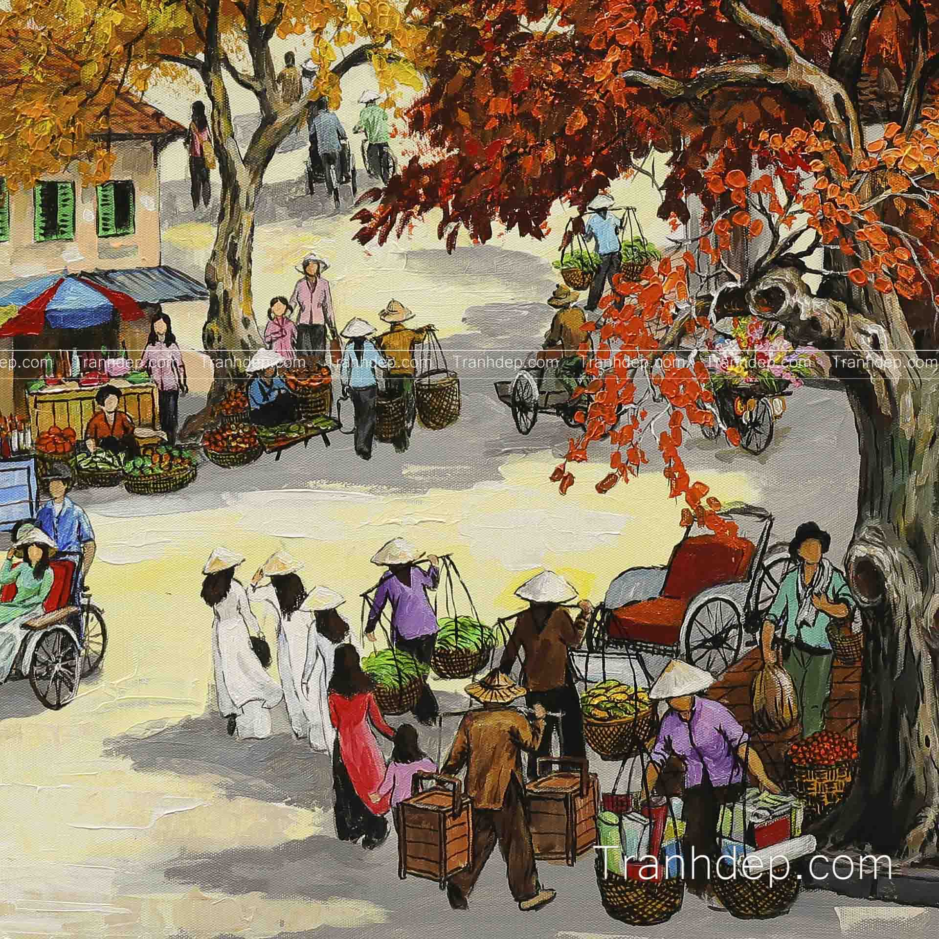 tranh phố cổ hà nội