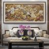 tranh sơn dầu hoa sen hiện đại