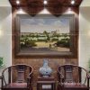 tranh sơn dầu phố cổ
