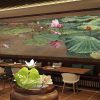 tranh hồ sen dán tường cao cấp siêu nét