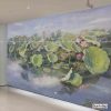 tranh dán tường 3d cao cấp hồ sen