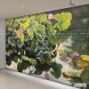 tranh hồ sen dán tường 3d đẹp